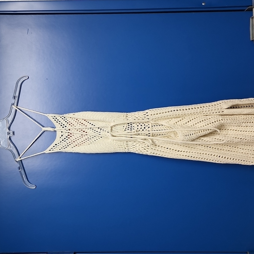 Sheer Crochet Midi Dress - Picture 7 of 10
